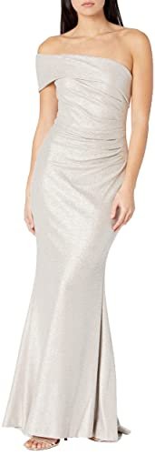 Off-the-Shoulder Side Tuck Gown