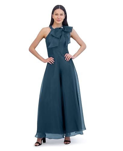 Eliza J Women's Embroidered Halter Gown