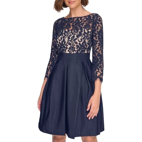 Eliza J Women's Lace Fit & Flare Dress