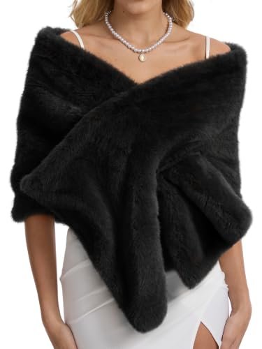 Eliza J Women's Faux Fur Stole